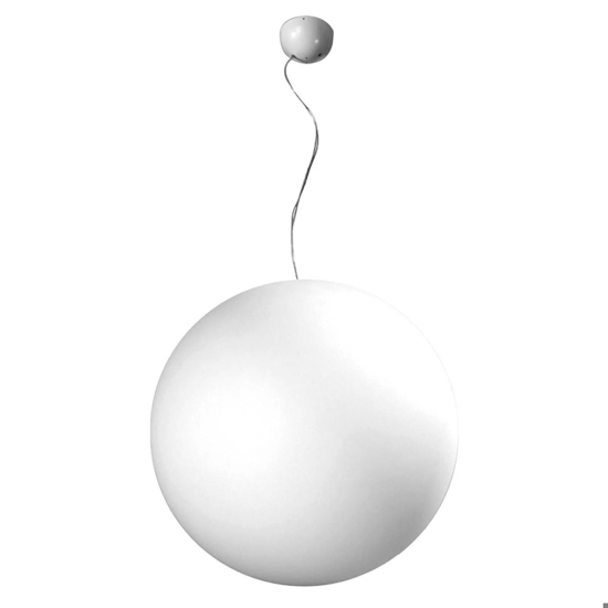 Lampadario sfera bianca per esterno oh! p65 linea light