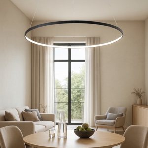 Affralux aluring lampadario moderno led 3200k nero