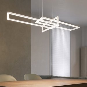 Lampadario led 34w 4000k bianco dimmerabile per soggiorno