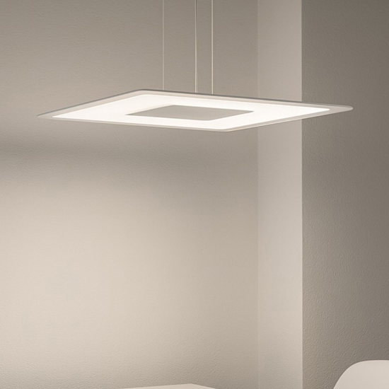Linea light aruba lampadario moderno bianco led 38w 3000k