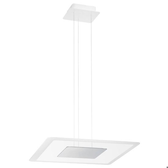 Lampadario moderno aruba linea light led 38w 3000k cromo