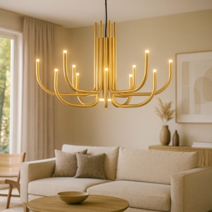 Ondaluce lampadario moderno so nouveau led oro
