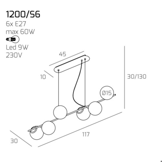 Lampadario sabbia per soggiorno moderno top light boomerang