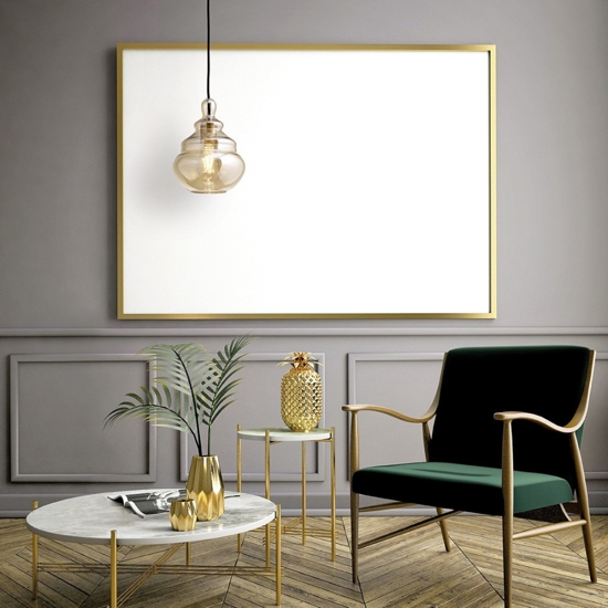 Adone miloox lampadario in vetro miele da soggiorno