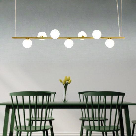 Pomi miloox lampadario per soggiorno moderno oro