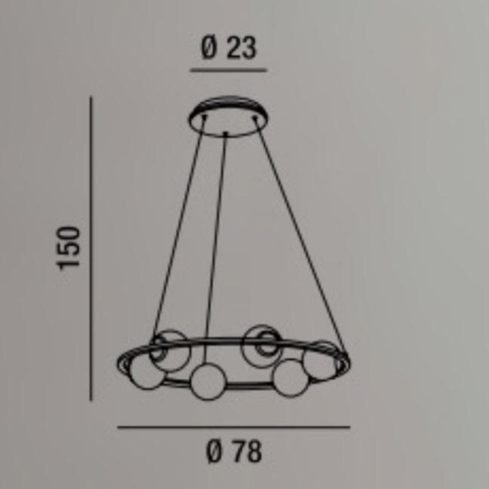 Perenz ball lampadario moderno bianco ottone per soggiorno