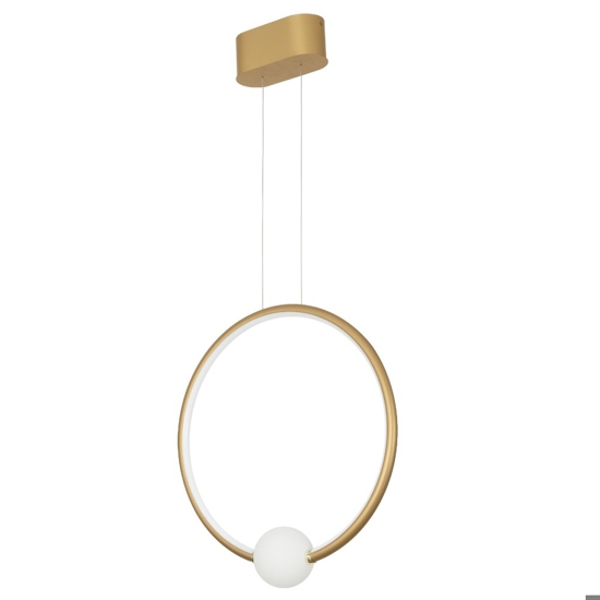 Lampadario oro dimmerabile per soggiorno moderno