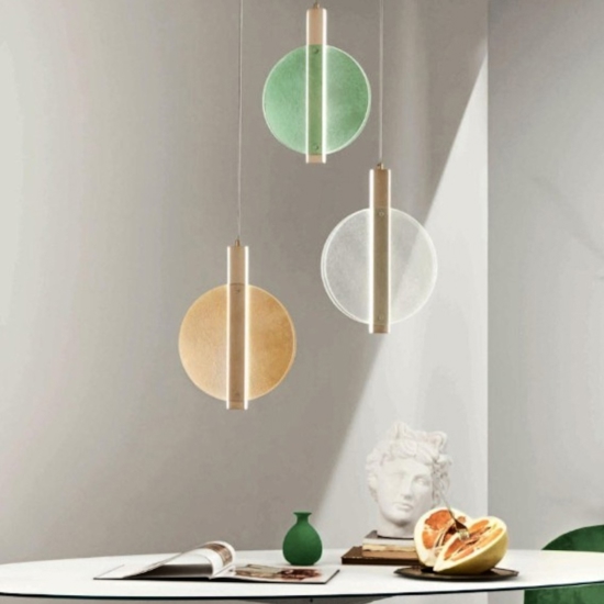 Ondaluce juis lampadario moderno led 3 luci multicolor