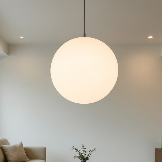 Lampadario moderno sfera 75 cm linea light oh! ip65