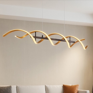 Lampadario moderno per salotto led da 2300k a 4000k colore oro