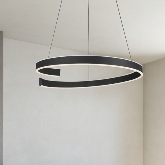 Andabaia z eglo lampadario moderno circolare led da 3000k a 6500k
