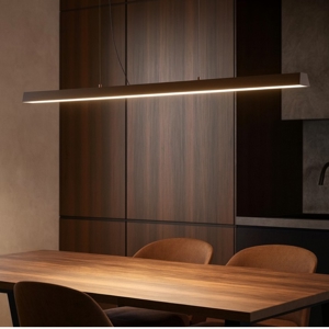 Visualizza i dettagli per Lampadario moderno led 3000k corten ip65 linea light lira Lampadario moderno led 3000k corten ip65 linea light lira