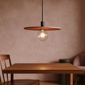 Lampadario moderno hos disco rosso in cemento