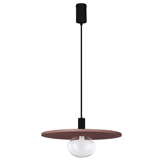 Lampadario moderno hos disco rosso in cemento