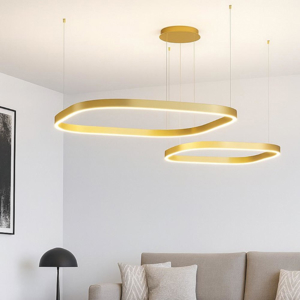 Criseide gea luce lampadario per salotto led oro 3000k