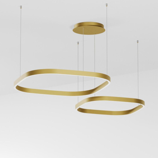 Criseide gea luce lampadario per salotto led oro 3000k