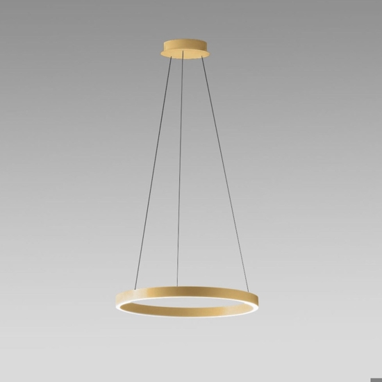 Lampadario criseide s p oro gea luce rotondo led 60w 3000k