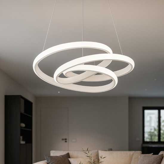 Lampadario diva sg gea luce bianco moderno led 47w 3000k