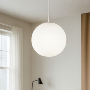 Lampadario moderno sferico in vetro