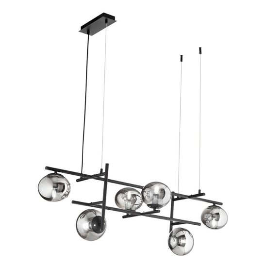 Ondaluce so jewel lampadario nero nero sfere vetro