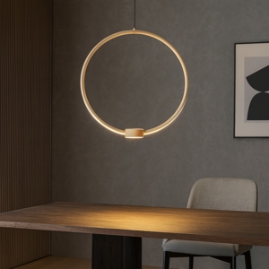 Ondaluce so omega pc oro lampadario cerchio oro led design