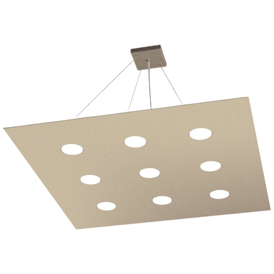 Toplight area lampadario quadrato sabbia per salone moderno