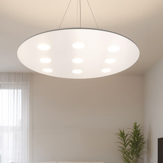 Toplight cloud lampadario bianco moderno per soggiorno