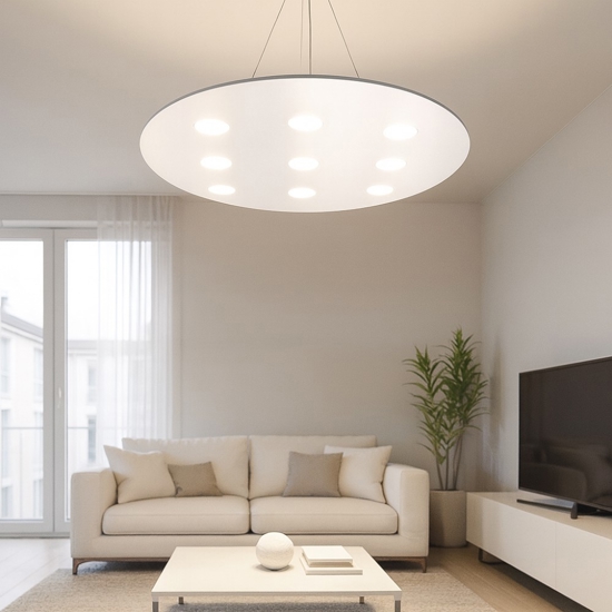 Toplight cloud lampadario bianco moderno per soggiorno