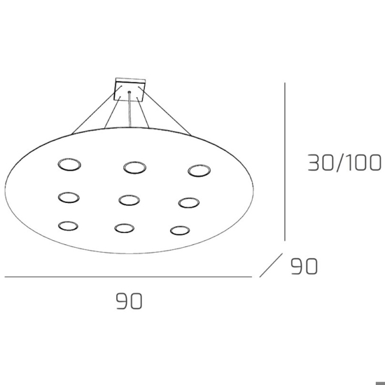 Toplight cloud lampadario bianco moderno per soggiorno