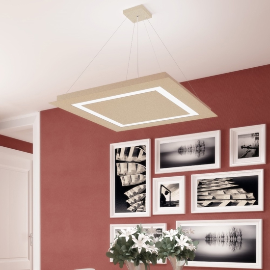 Lampadario moderno da soggiorno top light carpet sabbia
