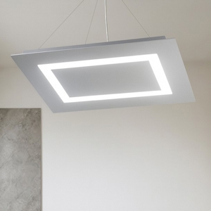 Lampadario rettangolare grigio moderno toplight carpet