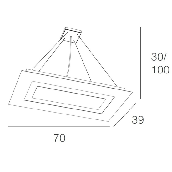 Carpet toplight lampadario moderno sabbia per soggiorno