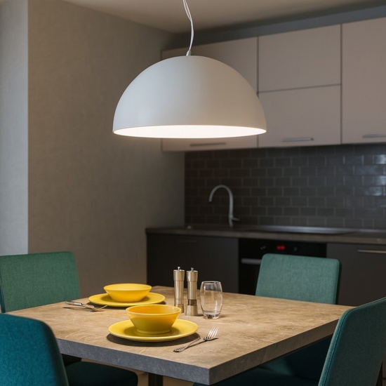 Affralux lampadario da cucina led 60w 3000k bianco