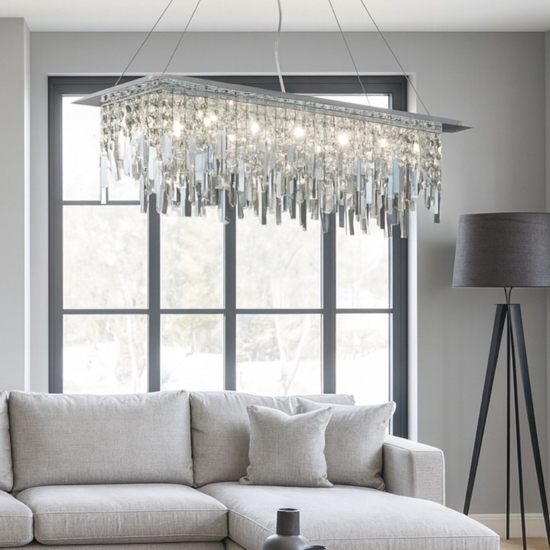 Affralux frangia lampadario di cristallo sala da pranzo