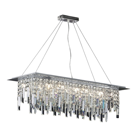 Affralux frangia lampadario di cristallo sala da pranzo
