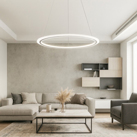 Affralux acryled lampadario anello led 23w 3000k