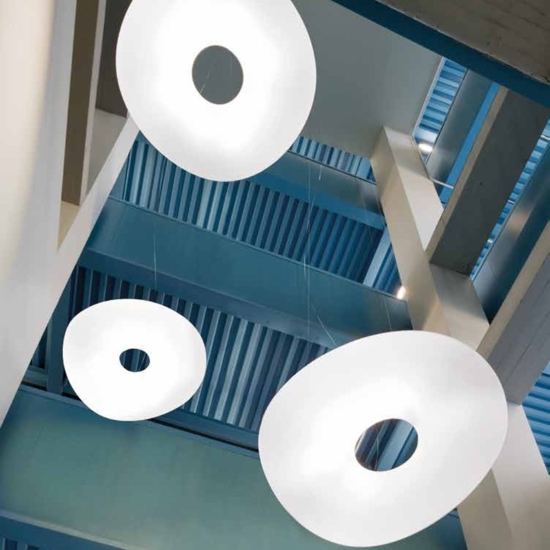 Stilnovo mrmagoo lampadari moderni bianco 75cm led dimmerabile