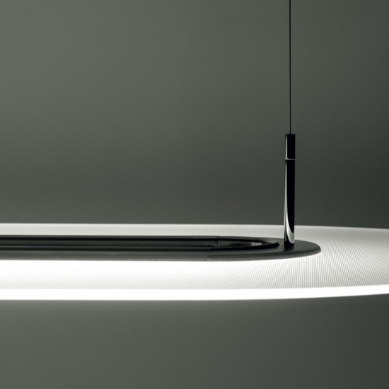 Stilnovo optline lampadario moderno led 3000k dimmerabile alluminio