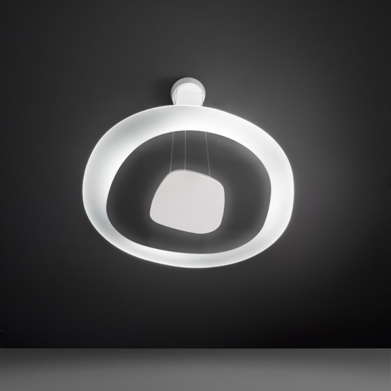 Lampadario antigua 80cm led 43w 3000k design moderno linea light