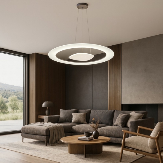 Lampadario antigua 80cm led 43w 3000k design moderno linea light