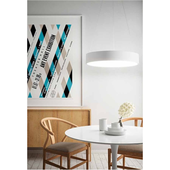 Affralux band diodi 108cm lampadario led 136w 3000k bianco