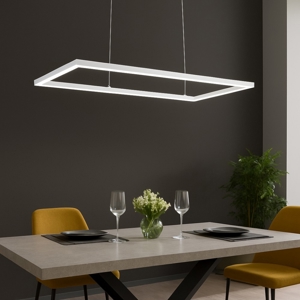 Lampadari moderni led 51w 3000k bianco particolare affralux quattro