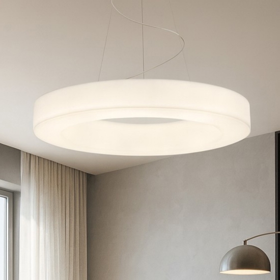 Saturn stilnovo lampadario led 33w 3000k dimmerabile per salone