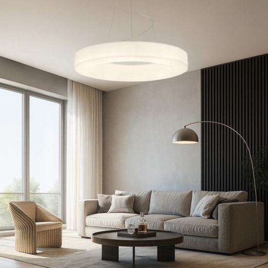 Saturn stilnovo lampadario led 33w 3000k dimmerabile per salone
