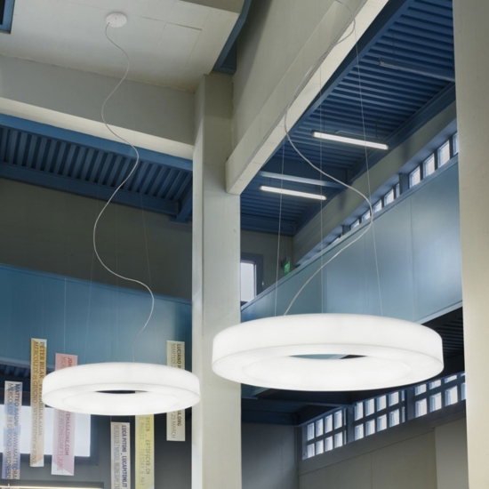 Saturn stilnovo lampadario led 33w 3000k dimmerabile per salone