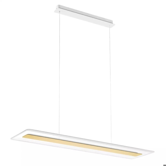 Antille oro linea light lampadario led 45w 3000k moderno