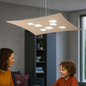 Lampadario tortora moderno luce sopra sotto isotta gea luce