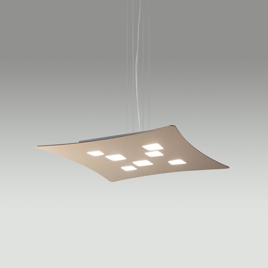 Lampadario tortora moderno luce sopra sotto isotta gea luce