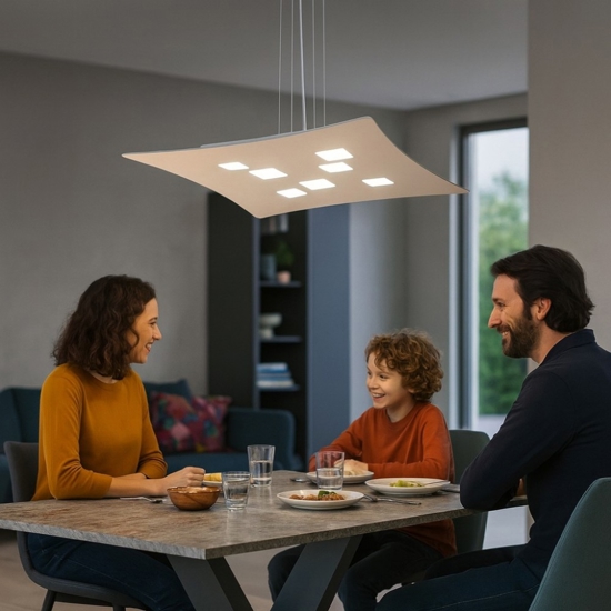 Lampadario tortora moderno luce sopra sotto isotta gea luce