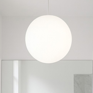 Lampadario sfera bianca linea light oh! p65 